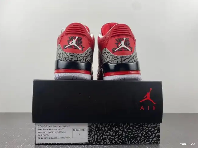 Rep Husky 3 AJ3-770438 Grateful Air Khaled DJ Retro Jordan 0417